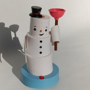 Hallmark Jokin' in the John Christmas Figurine Snowman Motion Activated